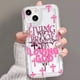 thumbnail image 3 of Funda de teléfono para iPhone, carcasa transparente a prueba de golpes, con estampado de flores cruzadas, estilo Punk rosa, para modelos 16, 14, 13, 11, 12, 15 Pro Max, 7, 8 Plus, SE2, XR, X, XS, 3 of 5