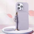 thumbnail image 4 of Crossbody Leather Case With Card Bag And Long Lanyard For Iphone 15 Series,iPhone 14 Pro, 4 of 5