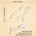 thumbnail image 3 of Cat LED Neon Sign Neon Light USB Powered Night Light, 3D Wall Art Decor Neon Signs for Bedroom Living Room Decor lamp Holiday Gift for Children Kids Girls (Warm White), 3 of 3
