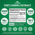 thumbnail image 2 of Zazzee Tart Cherry 10:1 Extract 3000 mg Strength – 200 Vegan Capsules – Certified Kosher – Concentrated & Standardized 10X Extract – Antioxidant, Joint & Inflammation Support – All-Natural • Non-GMO, 2 of 10
