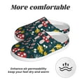 thumbnail image 6 of Wukai Cartoon Leaf Mushroom Red Print Women's Indoor Bedroom Slipper Slip On Shoes, Unisex House Shoes with Anti-Skid Sole for Men, Gift for Women Men-35/36, 6 of 7