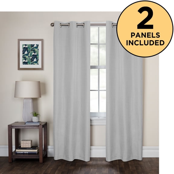 Smart Curtains Kelsey Light Zero 100% Blackout Window Panels, 40 x 84 Inches, Package of 2