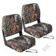 thumbnail image 2 of M optimized Set of 2 Premium Low Back Folding Boat Seat, Marine Seats for Fishing, Sightseeing, Speedboats, Canoes, 2 of 8