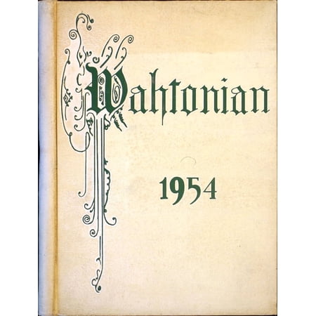 (Custom Reprint) Yearbook: 1954 Washington Township High School - Wahtonian Yearbook (Waynesboro, PA)