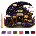 thumbnail image 2 of Whimsical Village 3D Fabric Poke Art Kit, 3D Fabric Embroidery Art Kit for Adults, Cottage Village DIY Poke Craft with No Sew Technique, Handmade Wall Decor Hobby Gift, 2 of 6