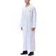 thumbnail image 5 of Bata musulmana de manga larga con bolsillo bordado para hombre - Ropa de oración de color liso - Poliéster y algodón - Todas las estaciones - Tallas S-XXXL, 5 of 7