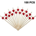 thumbnail image 1 of 100 palillos de cóctel hechos a mano con bambú natural., 1 of 5