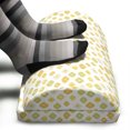 thumbnail image 3 of Floral Foot Rest, Summer Kitchen Design Cartoon Shaped Little Flowers Daisy Print, Non-Slip Backing Adjustable Ergonomic Memory Foam Leg Support for Office, Pale Green Yellow, by Ambesonne, 3 of 5