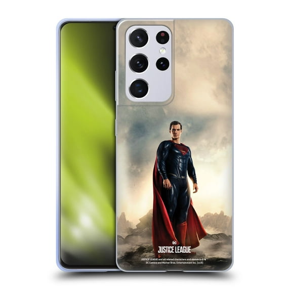 Head Case Designs Officially Licensed Justice League Movie Character Posters Superman Soft Gel Case Compatible with Samsung Galaxy S21 Ultra 5G