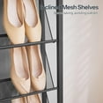 thumbnail image 6 of 5-Tier Slanted Narrow Shoe Rack Hall Tree - Slim Entryway Coat & Shoe Storage Organizer with Bench, 6 of 9