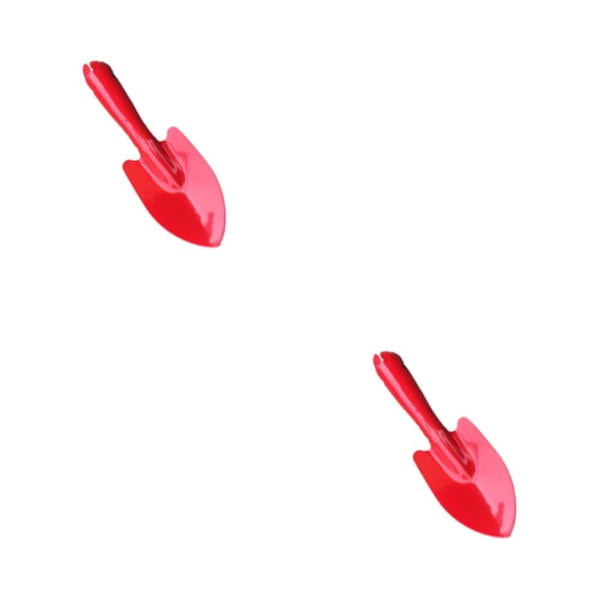Kenally Herramientas de jardín de hierro duraderas y elegantes para jardinero moderno, pala de jardinería, paleta de pala de jardín, rojo 2piezas