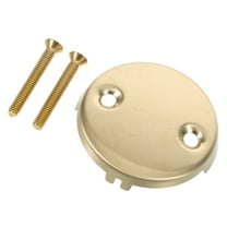 TABLZONE Tub Drain Cover Overflow Stainless Steel Square Bath Tub Drain Block With Easy Installation Golden 1Set