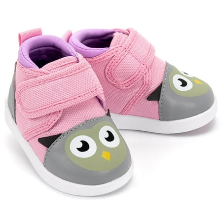 

Owl Squeaky Toddler Shoes | Pink