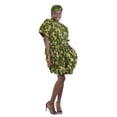 thumbnail image 2 of African Women's Ankara Short Balloon Dress| Cotton Clothing Short Balloon Dress with Matching Headwrap - One Size, 2 of 4