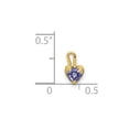 thumbnail image 2 of 10ky June Simulated Love Heart Charm Pendant Necklace for Women, 2 of 2