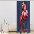 thumbnail image 2 of Flamingo Waterproof Printed Bathroom Shower Curtain Sets with Hooks - Stylish Bathroom Decoration, 2 of 5