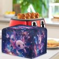 thumbnail image 3 of Xixirimido Cute Axolotl Galaxy Print Toaster Cover, Dust Proof Cover for Kitchen Small Appliance with Drawstring Toaster Protector Cover Kitchen Accessories, for 2 Slice, 3 of 7