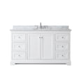 thumbnail image 4 of Wyndham Collection 60" Oval-Sink Wood Single Bathroom Vanity in White, 4 of 5
