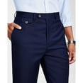 thumbnail image 4 of Tayion Collection Men's Classic-Fit Solid Suit Pants Dark Blue 40x30 B4HP $175, 4 of 7