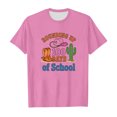 thumbnail image 4 of RUTAYY Boys Crew Neck Graphic T-Shirt Back To School Pattern Short Sleeve Daily Tee Pink, 4 of 4