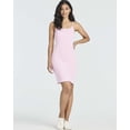 thumbnail image 3 of Real Essentials 3 Pack: Womens Spaghetti Strap Tank Ribbed Mini Dress with Built-in Bra Summer Sundress Casual Lounge Dresses, 3 of 7