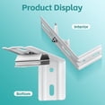 thumbnail image 4 of 6 Piece Silver 4 Inch Vertical Blind L Bracket 1.5 Inch Headrail C Clamp Wall Mount Clip Hardware, 4 of 7