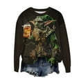 thumbnail image 5 of Qiopertar Blouse à Manches Longues Imprimée pour Femmes Col Rond Tunique Décontractée Offres de la Semaine Liquidation à Moins de 5$ jusqu'à 90 % de Réduction, 5 of 5