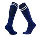 thumbnail image 2 of 10 Pairs Kids Soccer Socks Stretchy Knee High Tube Socks Colorful Football Athletic Team Socks for Boys Girls (7-12 Years Old), 2 of 5