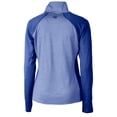 thumbnail image 3 of Women's Cutter & Buck  Royal Kansas City Royals City Connect DryTec Forge Tonal Stripe Half-Zip Pullover Top, 3 of 3