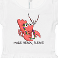 thumbnail image 4 of Inktastic More Beads, Please Cute Mardi Gras Crawfish Girls Baby Dress, 4 of 5