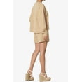 thumbnail image 4 of TheMogan Women's PLUS Cotton Terry Long Sleeve Oversized Top & Drawstring Shorts SET, 4 of 7