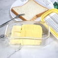 thumbnail image 3 of Trayknick Stainless Steel Butter Slicer Cutter with Lid - Easy Cutting Butter Container for Two 4oz Sticks, Refrigerated Butter Case, 3 of 7