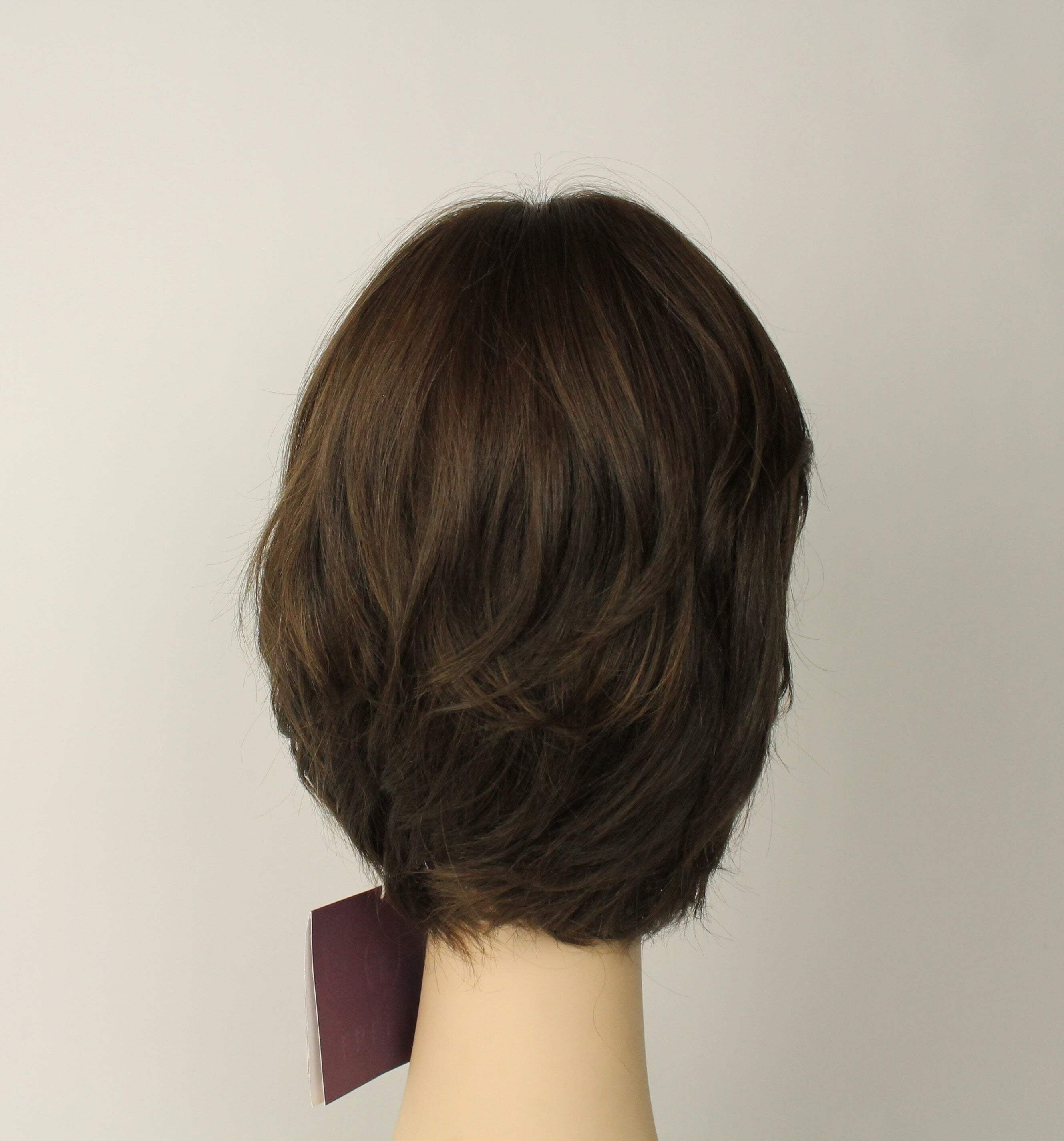 European Human Hair Freeda Wig Olivia 2000 Medium Brown With Blonde Highlights Skin Top Size M