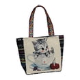 thumbnail image 3 of Milaget Canvas Shoulder Bag Lightweight Big Capacity Female Satchel Handbag for Shopping Cat, 3 of 9