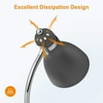 thumbnail image 6 of LEPOWER Metal Floor Lamp, Adjustable Gooseneck Standing Lamp, E26 Lamp Base, Sandy Black, 6 of 7