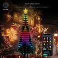 thumbnail image 2 of Guirnalda de luces LED para árbol de Navidad inteligente WS2812B Tuya, control remoto por aplicación, pantalla de fotos DIY para fiestas de bodas al aire libre, 2 of 5
