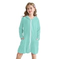 thumbnail image 6 of EnJoCho Girls Hooded Terr𝗒 Cover Up Swimsuit With Sunglasses Zipper Swim Dress Short Sleeve Ruffl𝖾 Coverups Bathing Suit Swimwear, 6 of 9