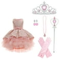 thumbnail image 1 of Robes de Fête Asymétriques pour Filles Princesse pour Filles Robes de Bal Robe, 1 of 5