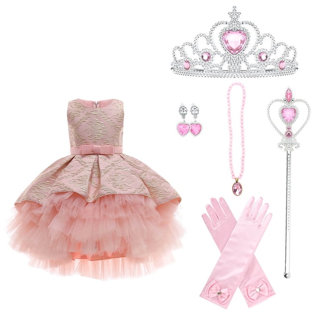 Robes de Fête Asymétriques pour Filles Princesse pour Filles Robes de Bal Robe