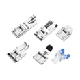 thumbnail image 2 of Abbracc Home Sewing Machine Presser Feet Set Fitting Auxiliary Overlock Flat Presser 6pcs, 2 of 9