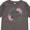 thumbnail image 4 of Inktastic Big Sister with Flower Circle Girls Long Sleeve Toddler T-Shirt, 4 of 5