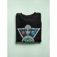 thumbnail image 3 of Mighty Alien Design Sweatshirt Men -Image by Shutterstock, Male 3X-Large, 3 of 4