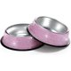 thumbnail image 1 of Small Dog Bowls Pink, Handmade Bling Rhinestones Stainless Steel Pet Bowls Double Food Water Feeder for Puppy Cats Dogs Cats (400ml-Pink), 1 of 4