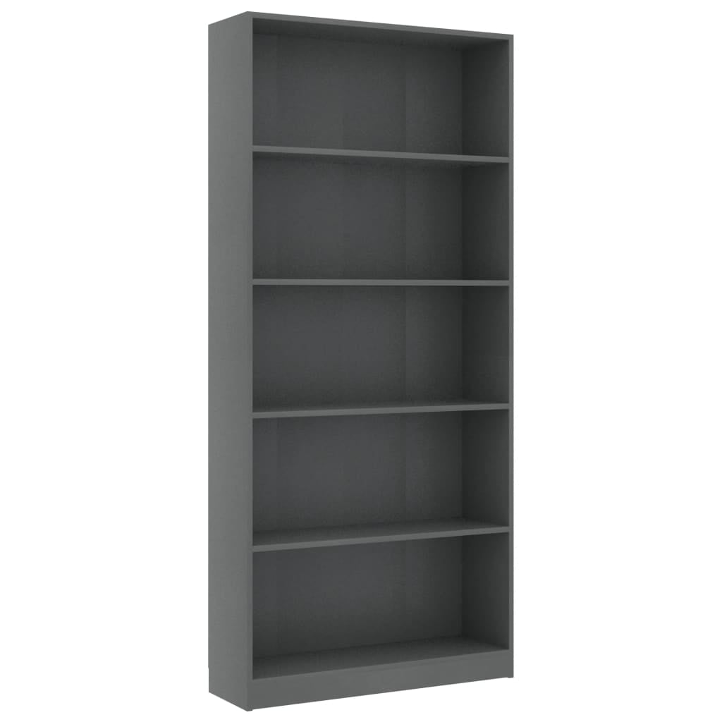Lowestbest 31" Book Cabinet, 5-Tier Book Cabinet Side Corner Storage Cabinet, Gray Lowestbest 31" Book Cabinet, 5-Tier Book Cabinet Side Corner Storage Cabinet, Gray