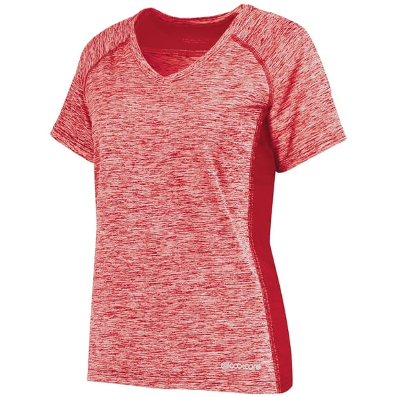 Holloway Sportswear S Womens Electrify Coolcore® Tee Scarlet Heather 222771