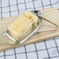 thumbnail image 4 of XKHAZA Airtight Flip-Top Butter Dish with Lid and Tongs Spreader for Countertop and Refrigerator, Butter Keeper, Stainless Steel Butter Holder Tray, 4 of 4