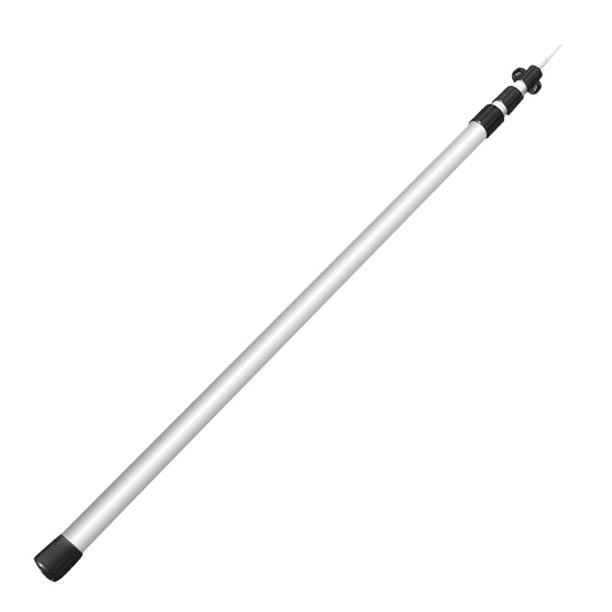 1 Set Adjustable Tarp Pole 3Section Tent Pole Telescoping Aluminum Rod