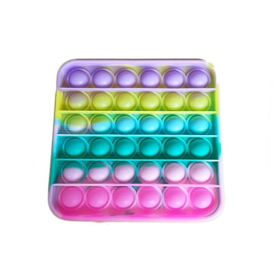 TIKTOK foxmind pop it fidget juguete empuje burbuja alivio del estrés niños arco iris entre nosotros Gao Jiahui unisex