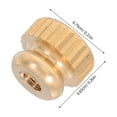 thumbnail image 2 of PBPBOX Baritone Horn Golden Knurled Cap Screw for French Horn Valve Lever Stopper Replacement, 2 of 7
