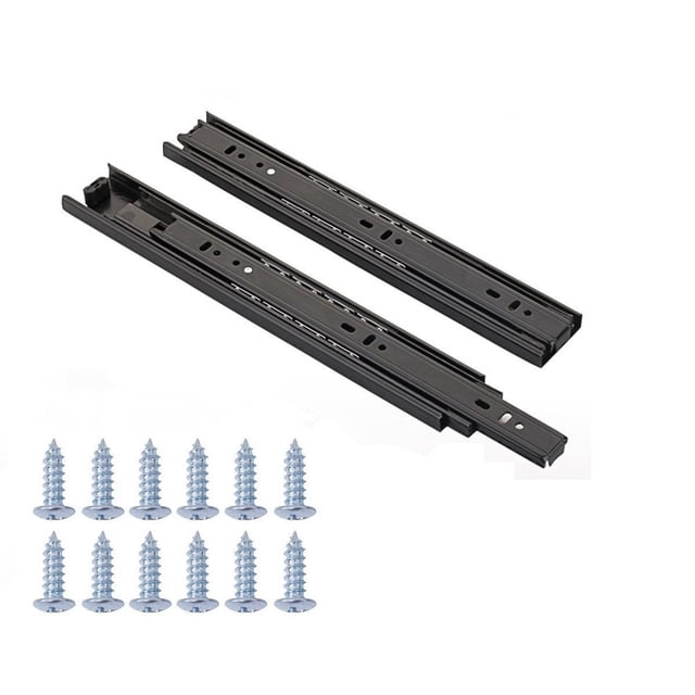 Zengest Guías para cajones con rodamiento de bolas, extensión completa, menos ruido, 12 pulgadas, 1 par